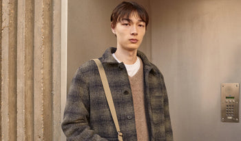 A.P.C. Men Sale Jackets - Man wearing wool jacket.