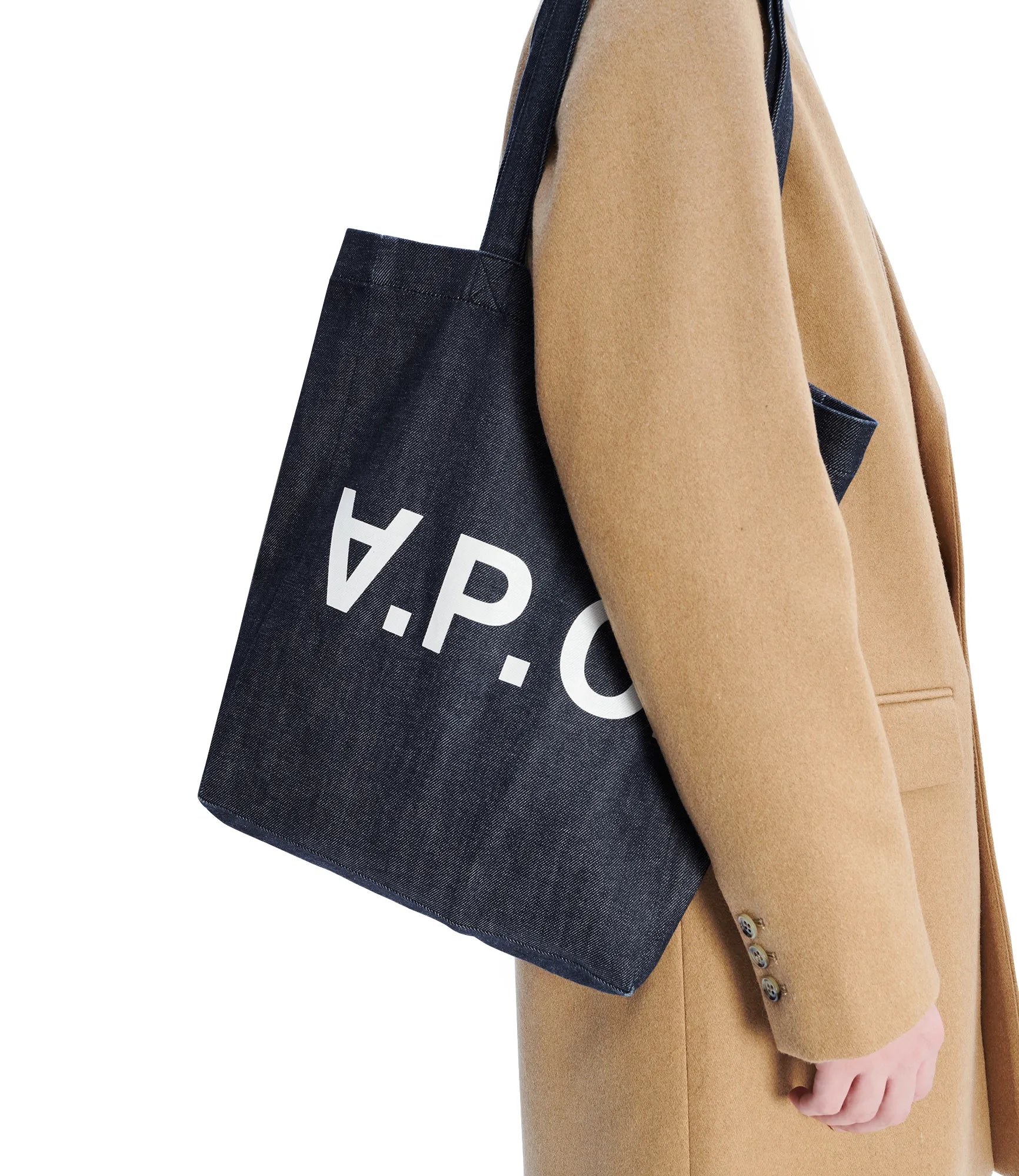 【送料&関税込】A.P.C. Dark Blue Denim Handbag - Unisex A.P.C. Women's Denim - Denim Bags | Ready-to-Wear