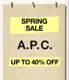 A.P.C. Spring Sale 2024