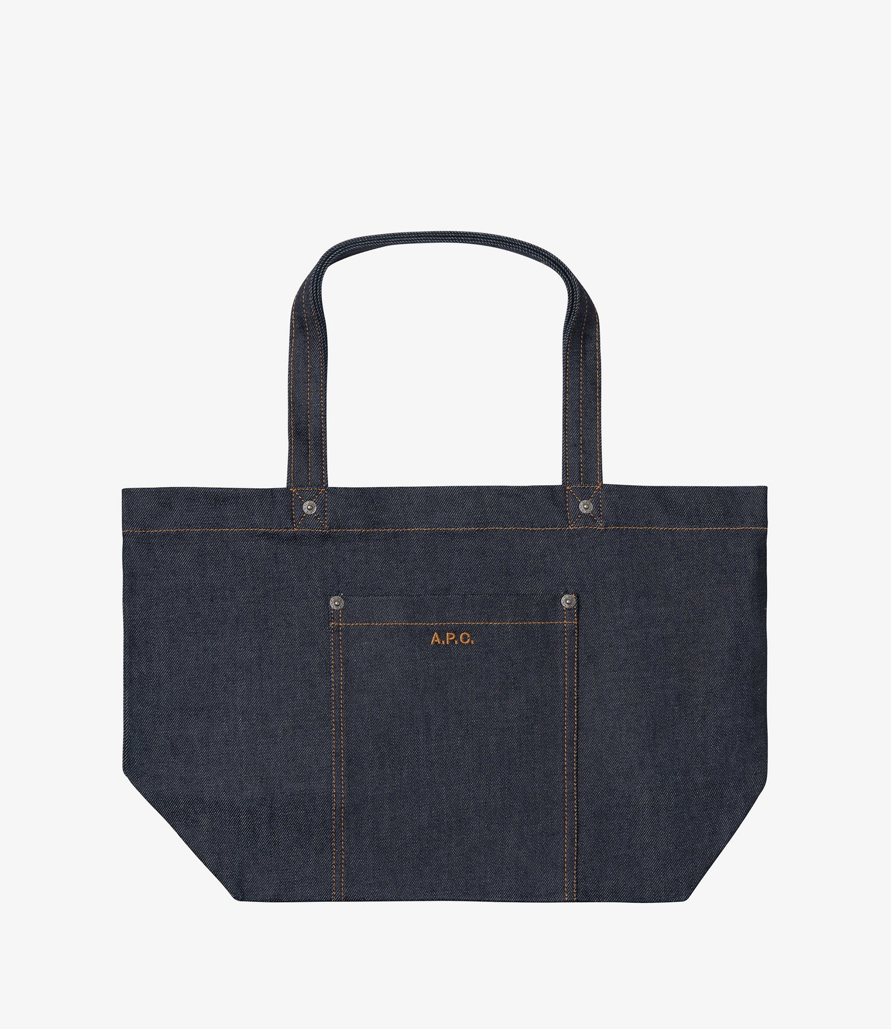 Thais tote bag | Horizontal tote bag in indigo denim. | A.P.C.