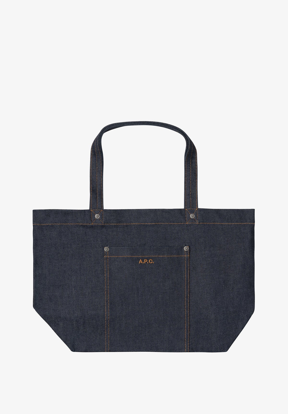 Thais tote bag | Horizontal tote bag in indigo denim. | A.P.C. 