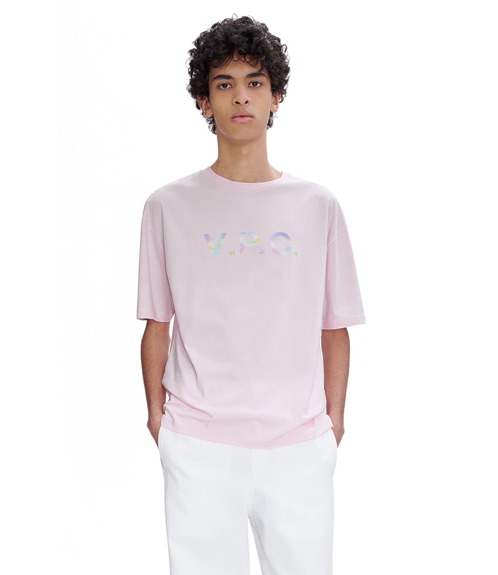 A.P.C｜SHORT-SLEEVED ROUND NECK T-SHIRTS (T-SHIRT RIVER River Print T-shirt | Smooth organic jersey | A.P.C. Ready