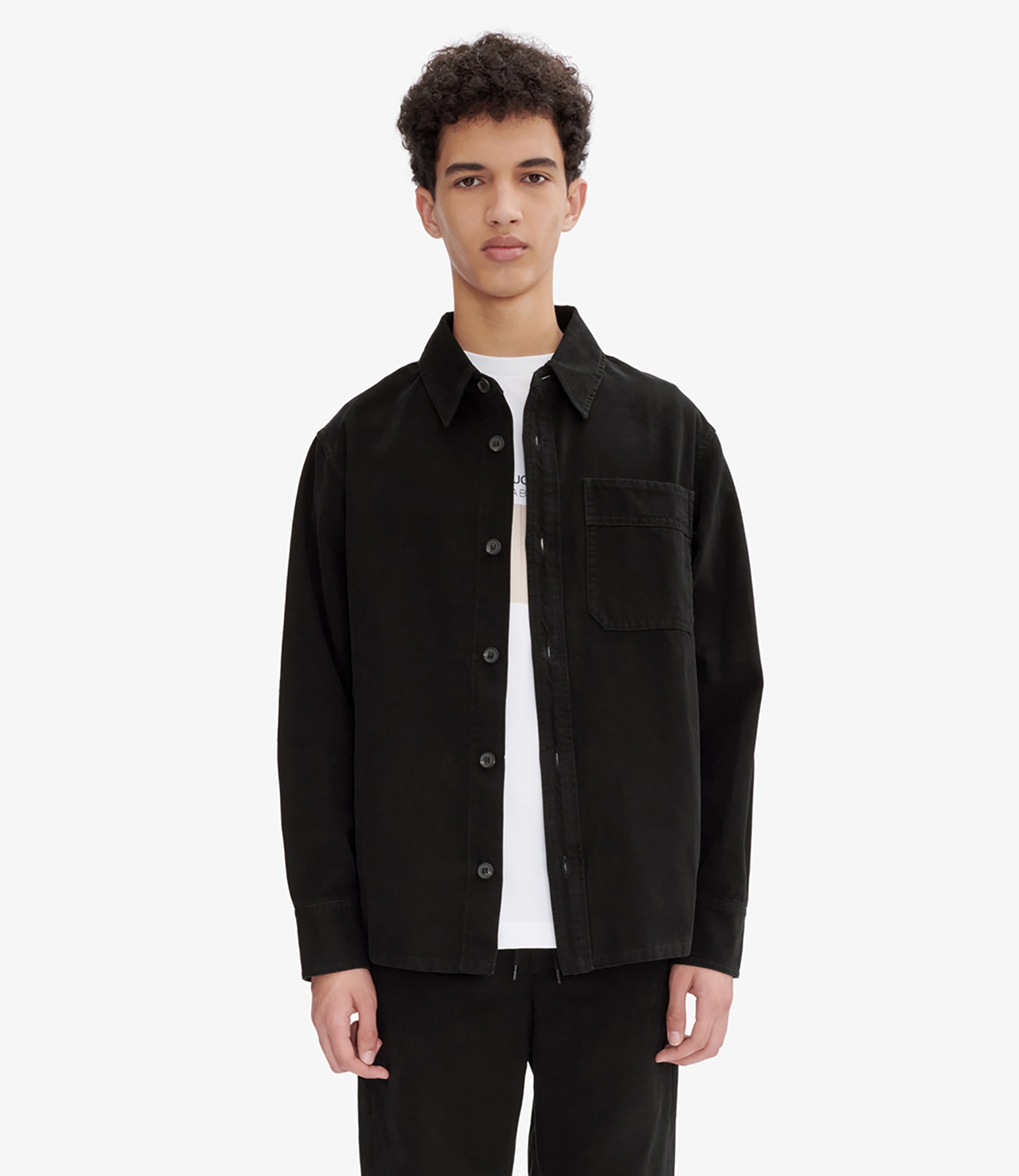 Belvet Cropped checkered shirt navy 短丈 Basile Brodée Poitrine overshirt | Canvas | A.P.C. Ready-to-Wear