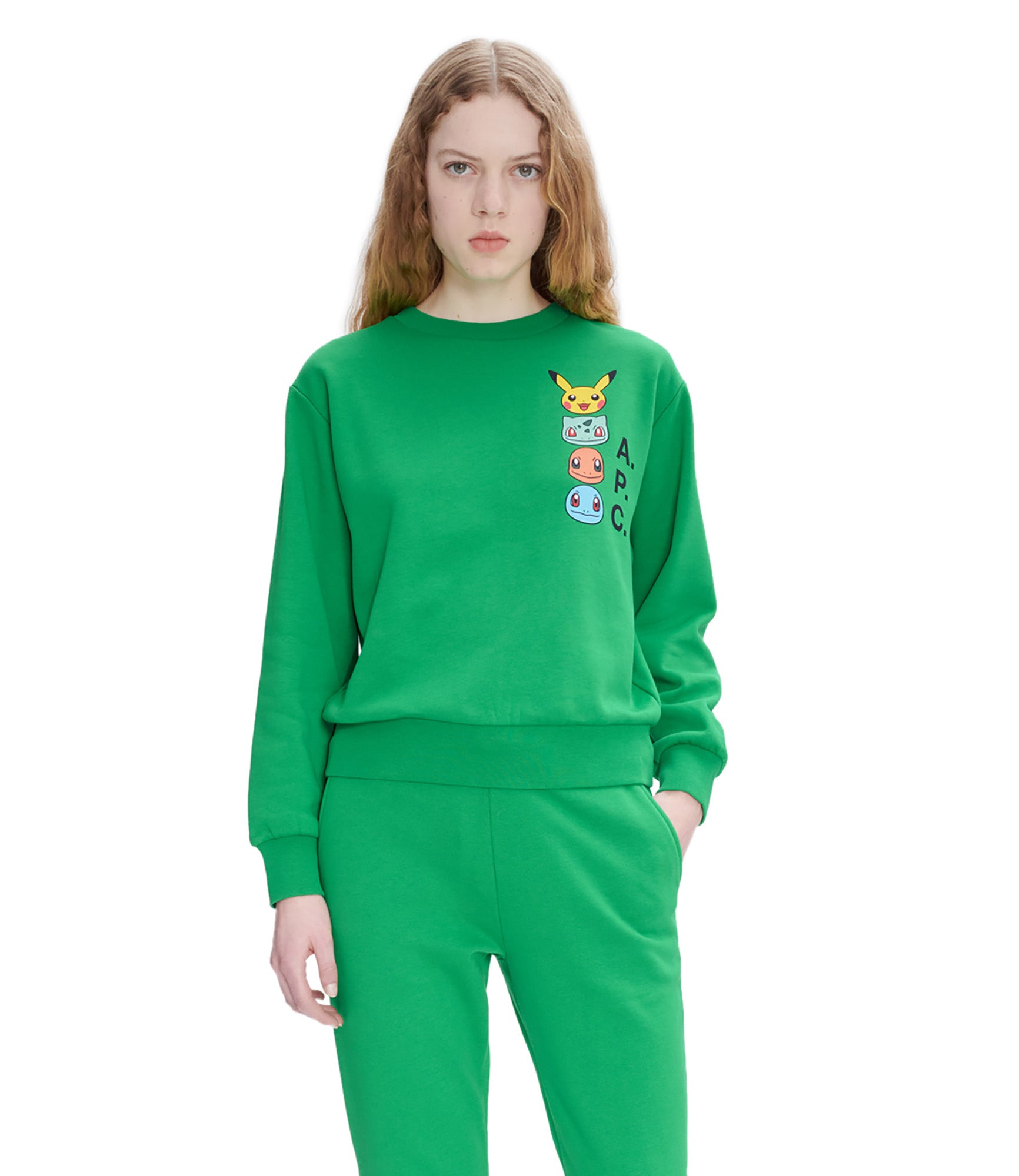 限定♪【国内発送★A.P.C×Pokemon】Portrait スウェットシャツH 限定♪【国内発送☆A.P.C×Pokemon】Portrait スウェットシャツH