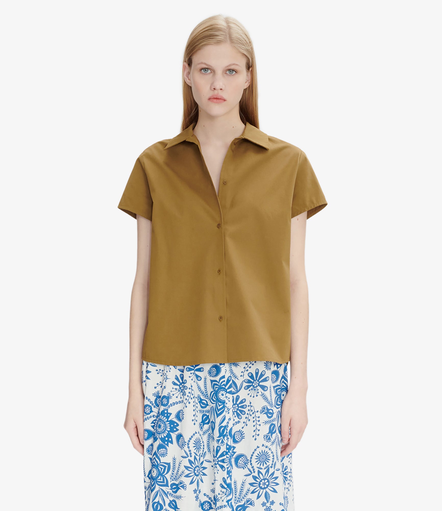 A.P.C｜SHORT-SLEEVED ROUND NECK T-SHIRTS ((COGFN H26132 Quality cotton T shirts for men, round collar and polo shirt