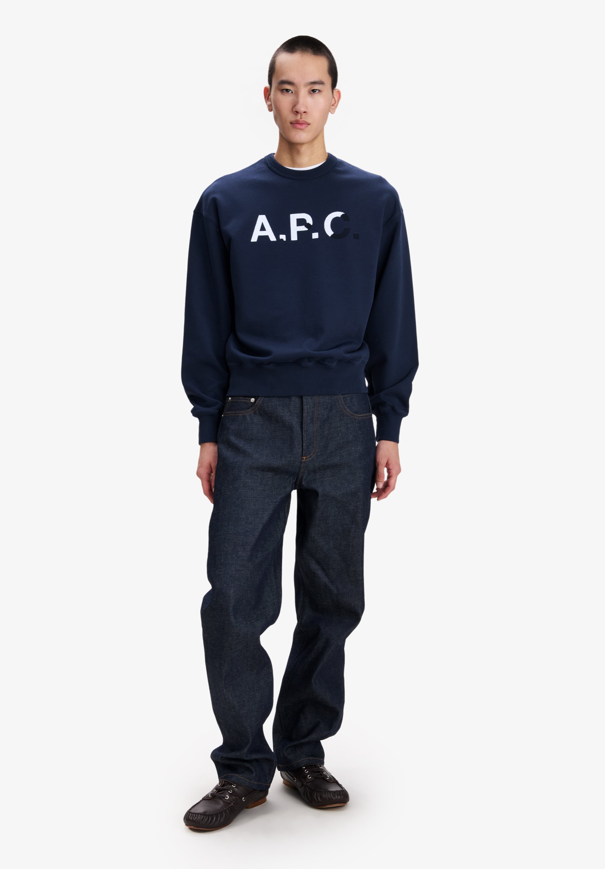 A.P.C. | Sweatshirt With Vintage-Effect A.P.C. Logo | Sweatshirts