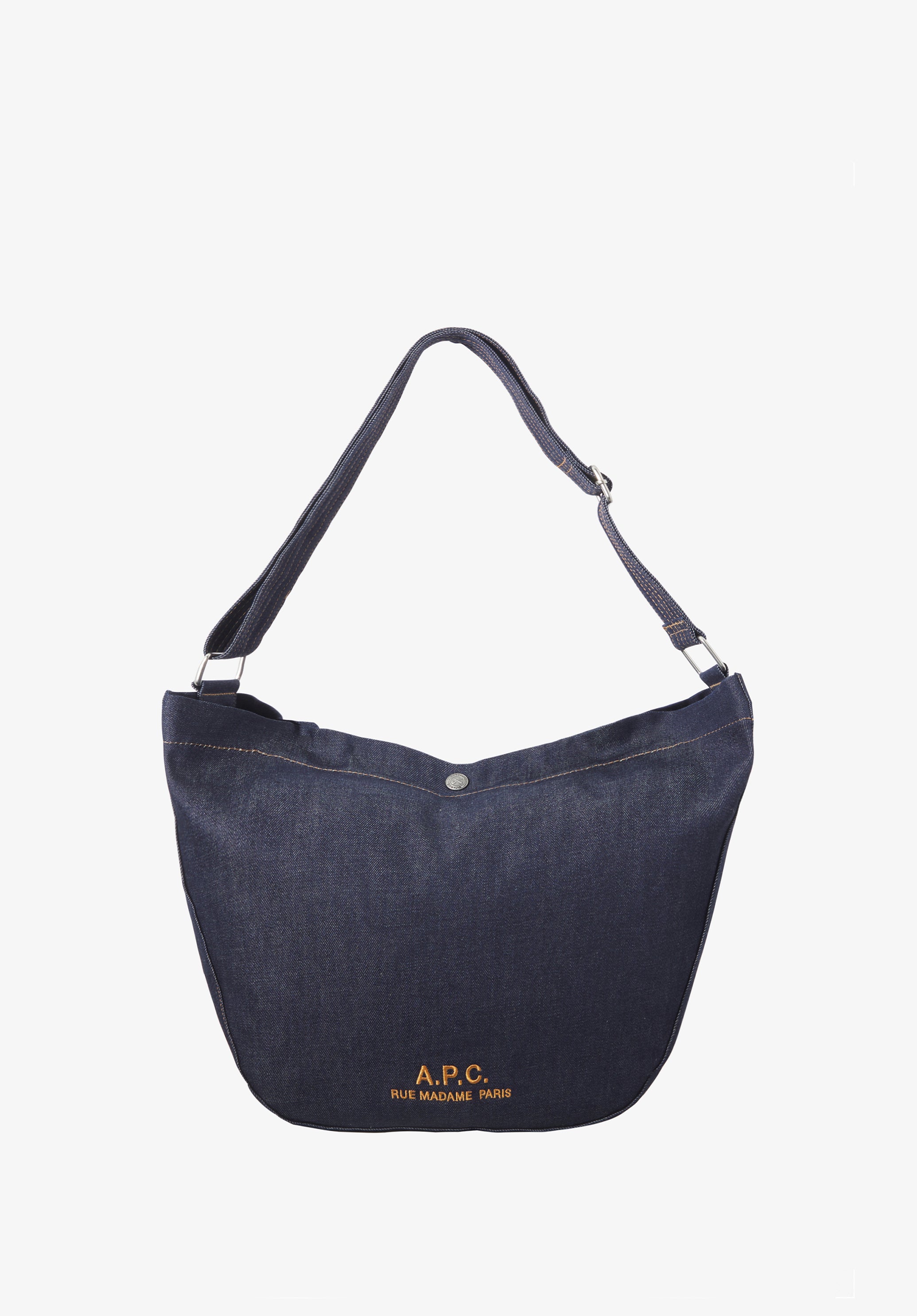 A.P.C. ネイビー ショルダーバッグ Journal satchel | 100% cotton | A.P.C. Accessories