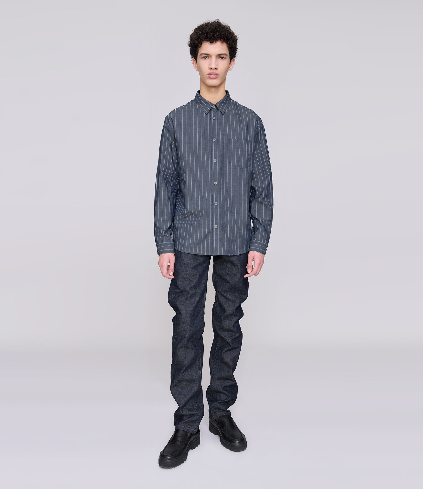 Clément shirt | 90% cotton 10% wool | A.P.C. Ready-to-Wear