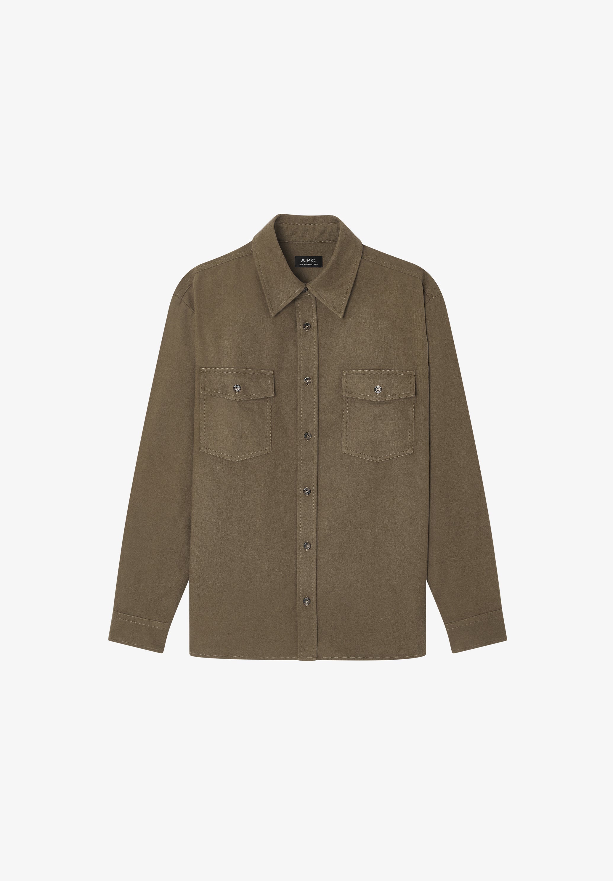 Solid-colour cotton overshirt | Jackets | A.P.C. Ready-to-Wear