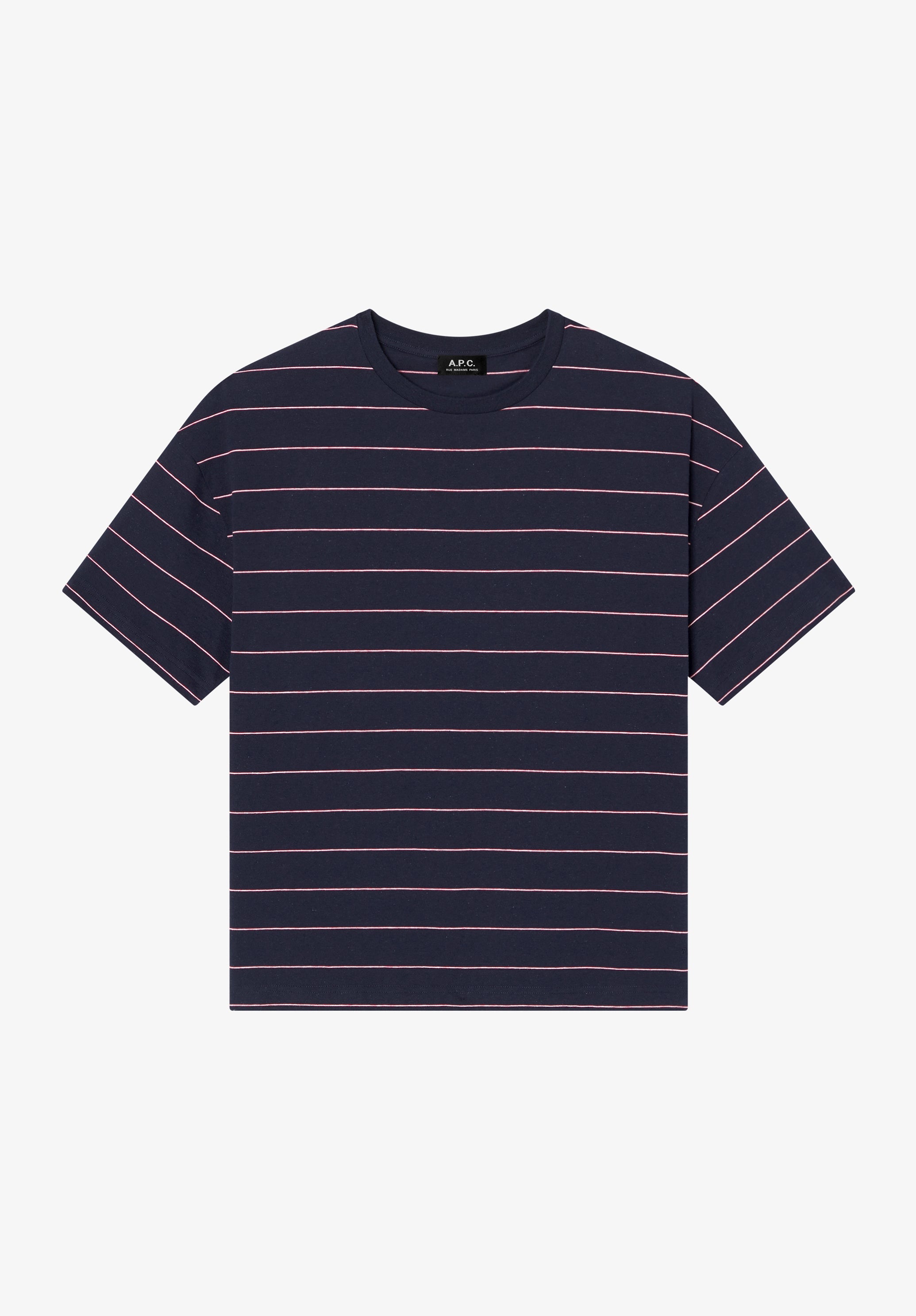 A.P.C. | Loose T-Shirt With Pink Stripes | T-shirts