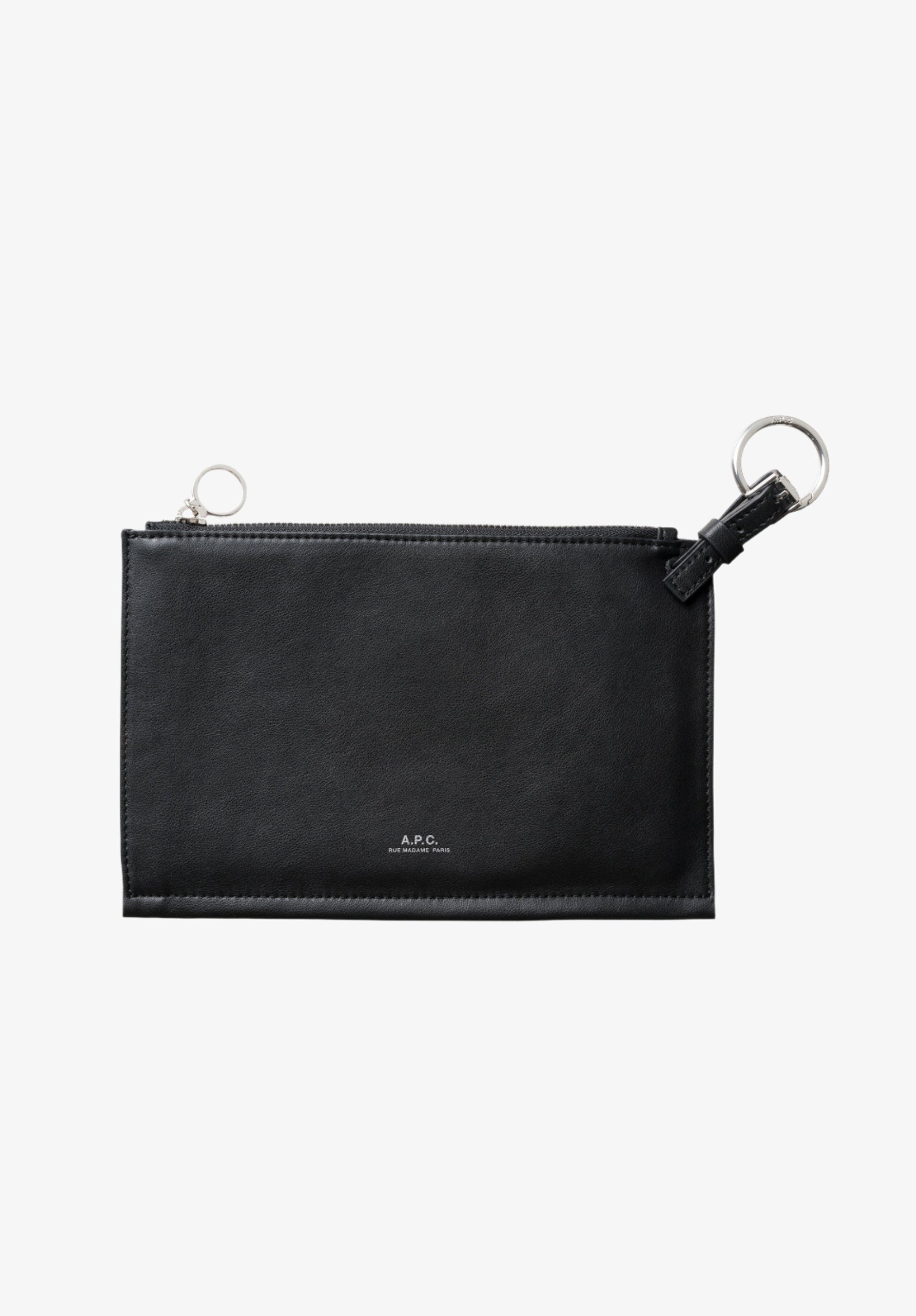 Nino pouch | Pouch in black recycled leather-like material