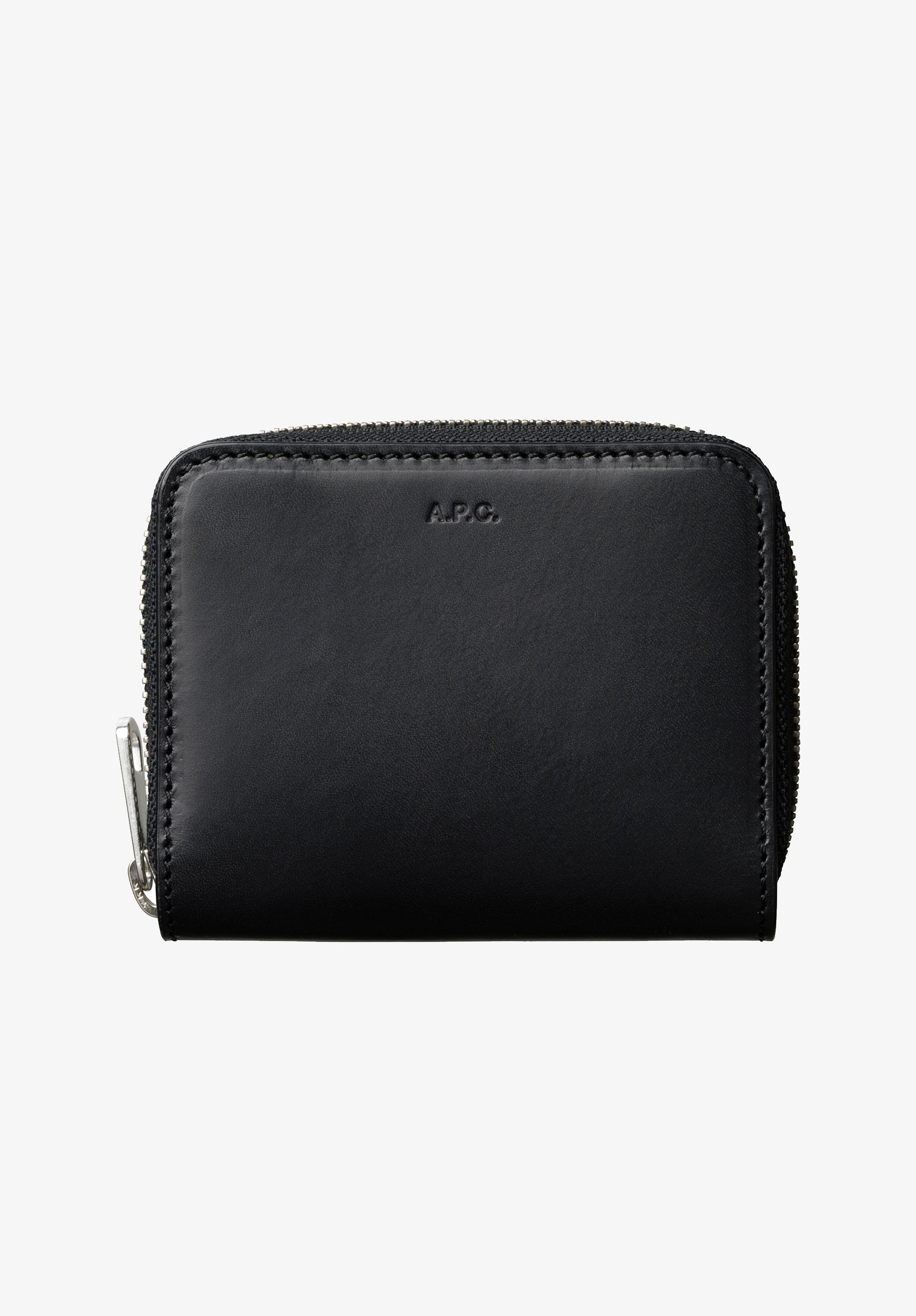 A.P.C. アーペーセー Emmanuelle Compact Wallet Emmanuel compact wallet - Spanish Leather - Black - Small goods