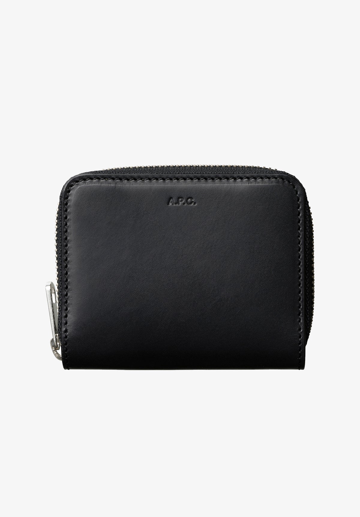 Emmanuel compact wallet - Spanish Leather - Black - Small goods 