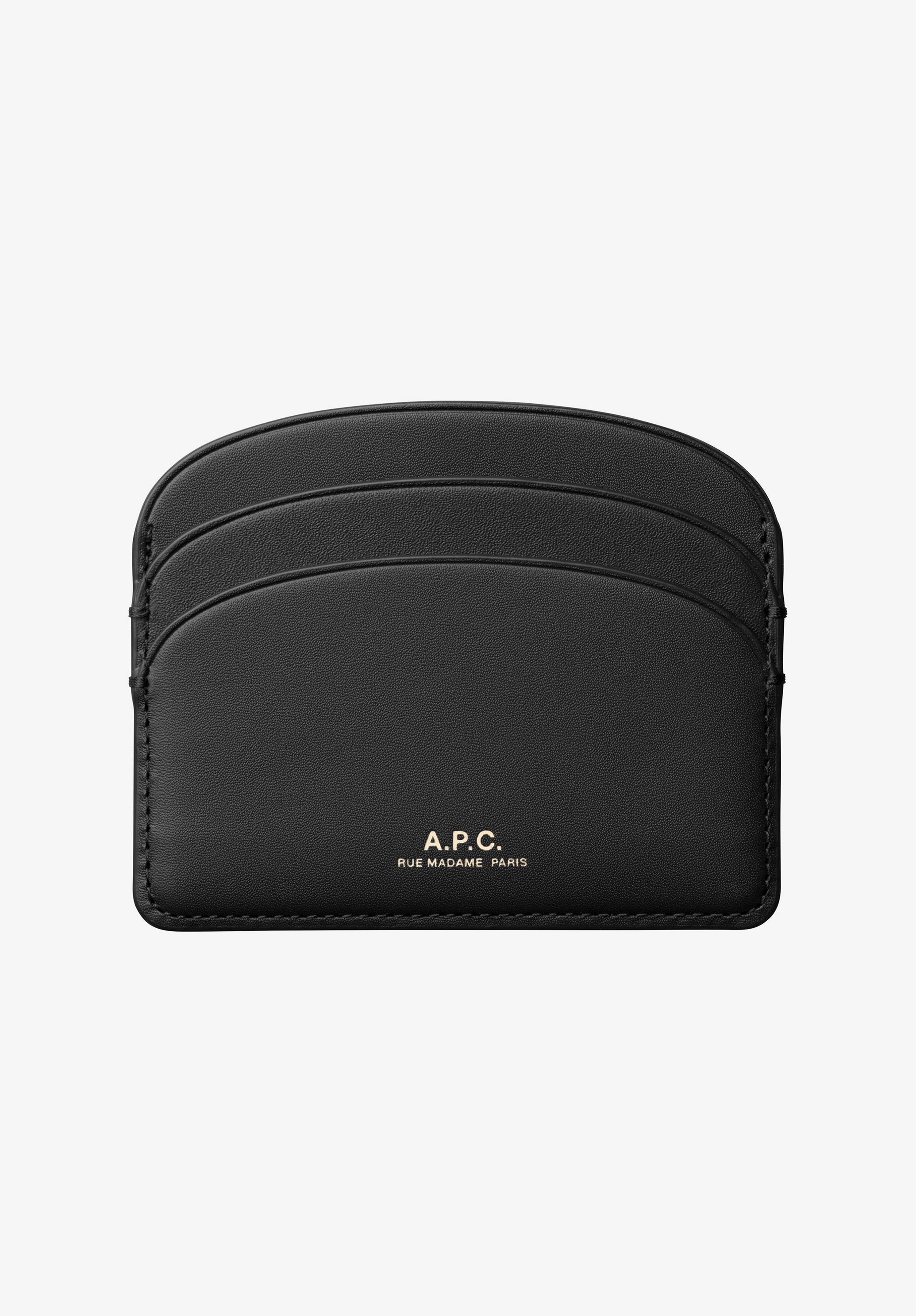 Demi-lune cardholder - Smooth leather - A.P.C. Ready-to-wear