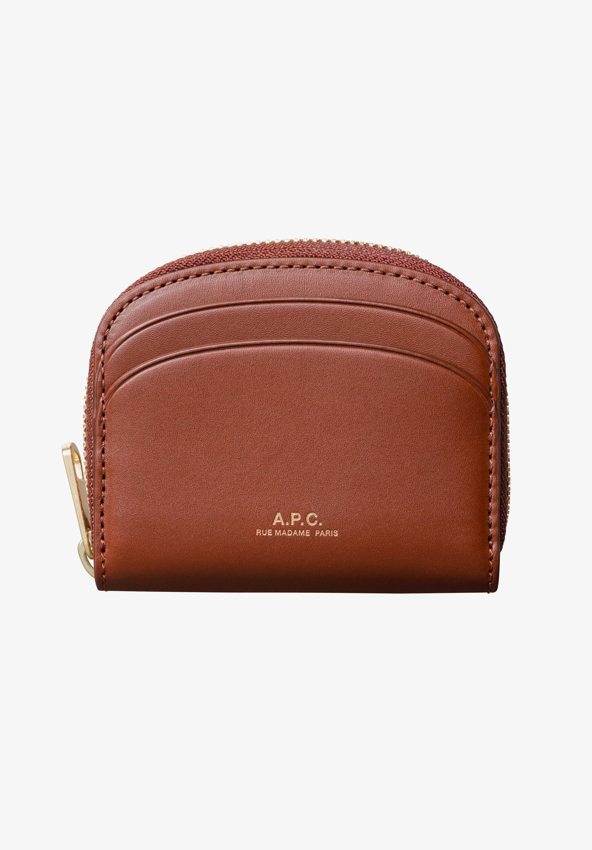 Demi-Lune Mini compact wallet | Smooth leather | A.P.C. Accessories