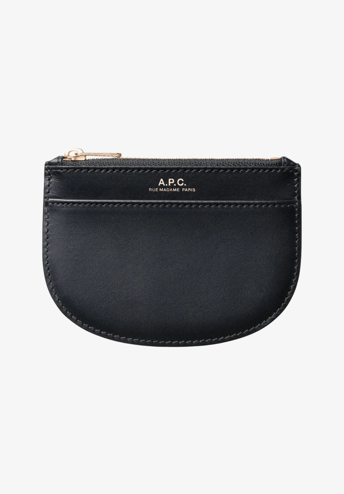 Demi-Lune New coin purse - Smooth vegetable-tanned leather 