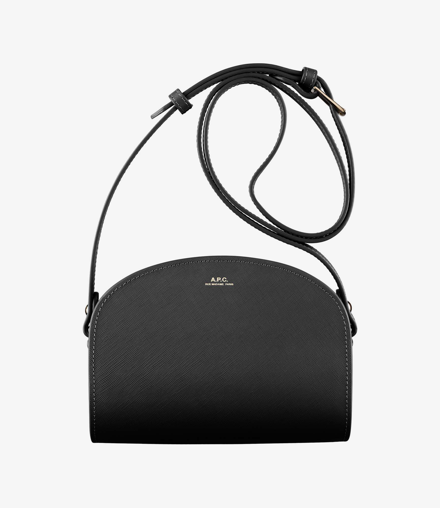 Mini half-moon bag - Embossed leather - A.P.C. Accessories 