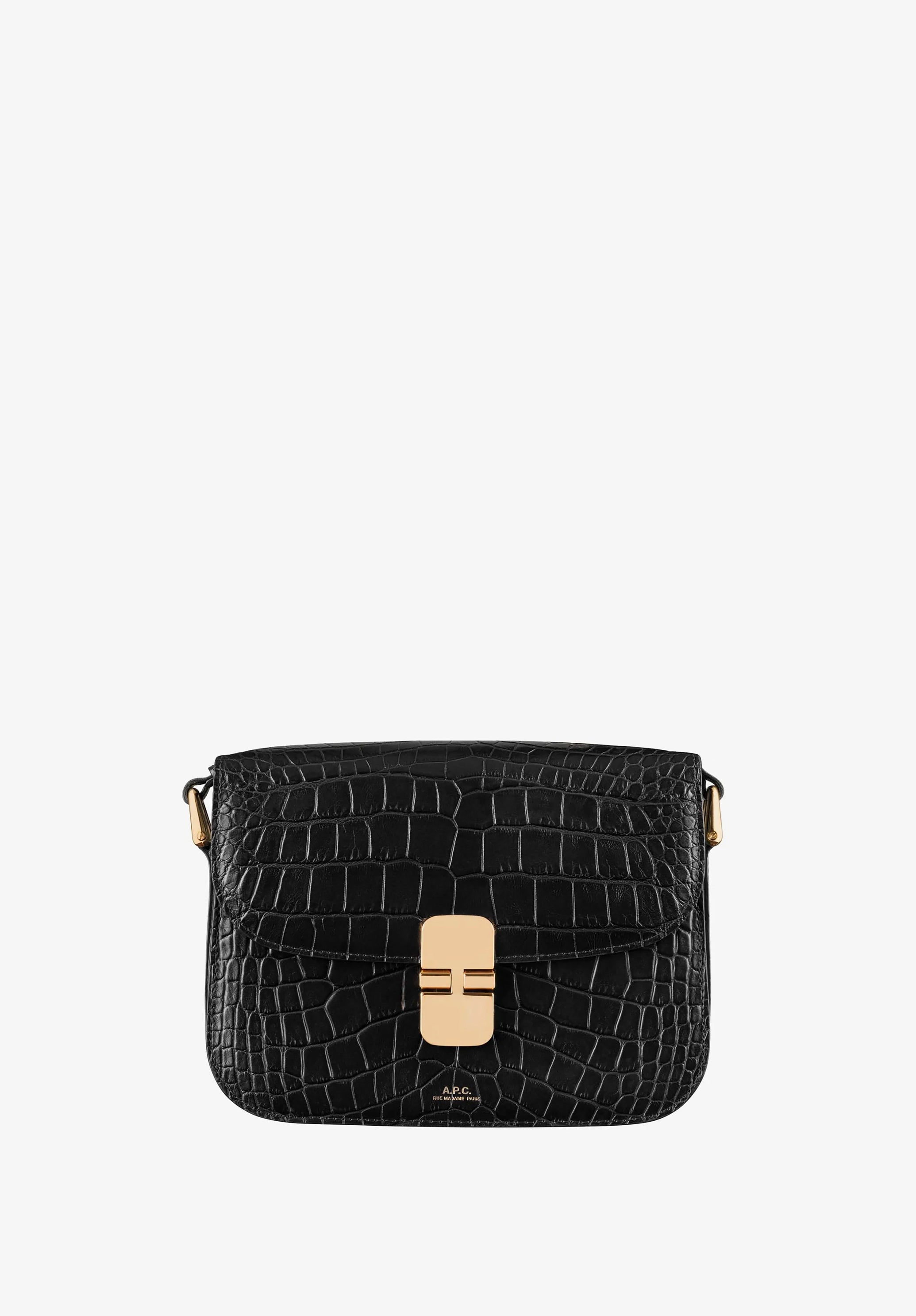 Grace Small bag - Leather embossed in crocodile motif - A.P.C.