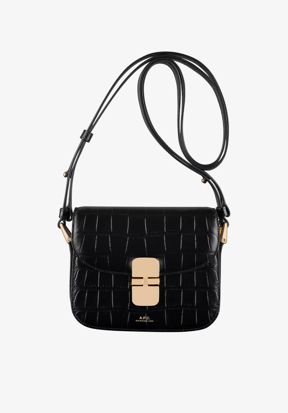 Grace Mini bag - Leather embossed in crocodile motif - A.P.C. 