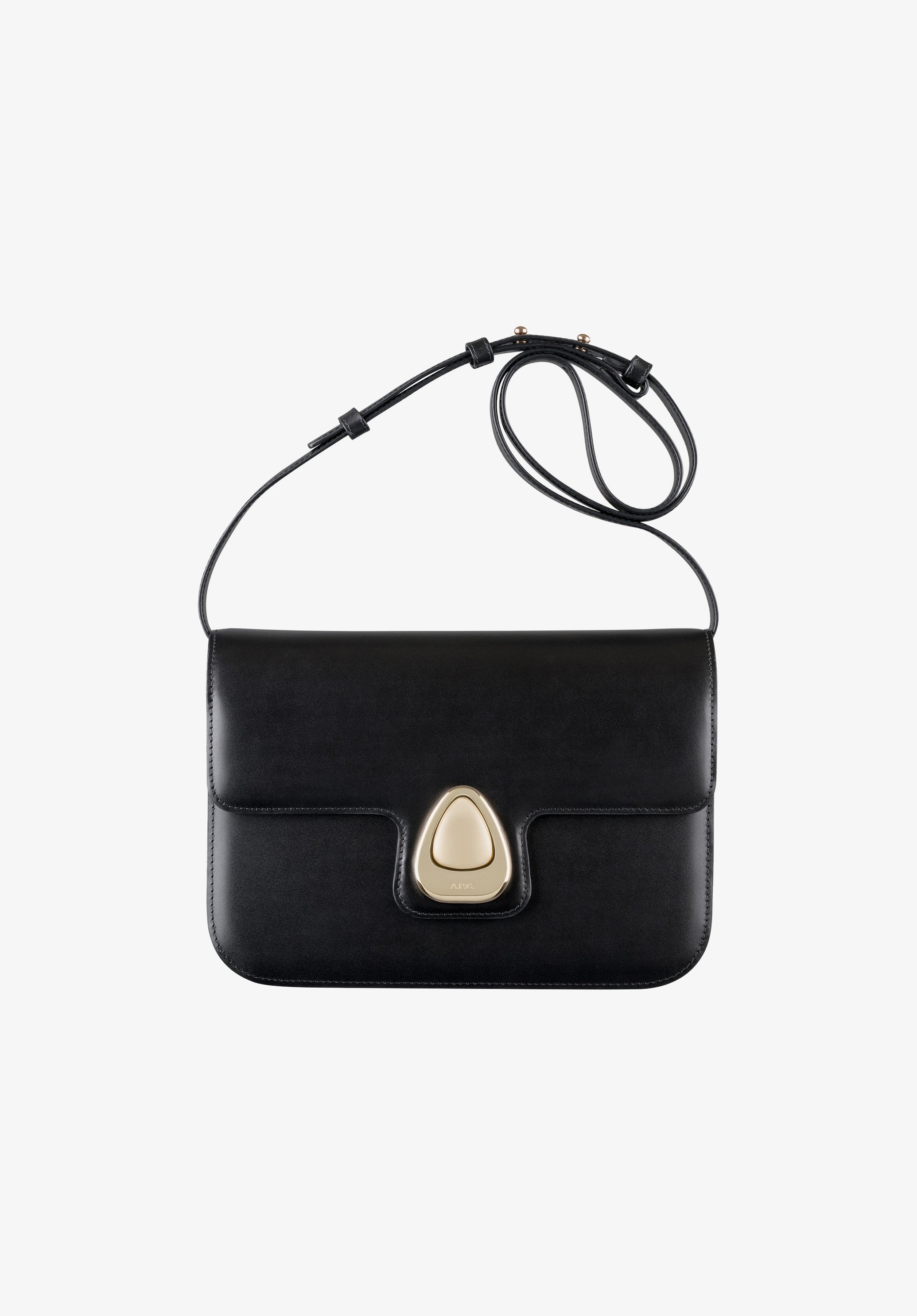 Astra bag | Bag in smooth leather with large clasp. | A.P.C.