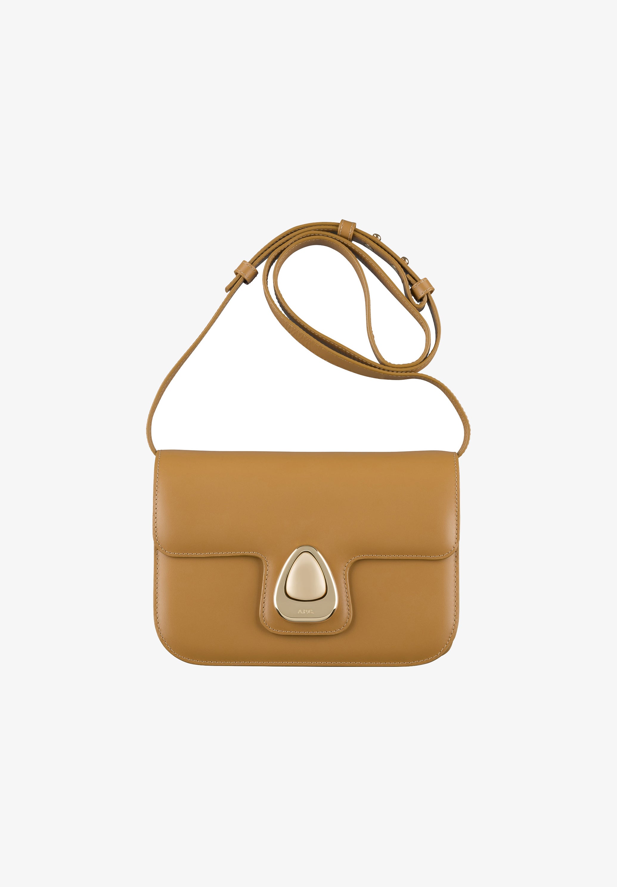 Astra Small bag | Bag in smooth leather with large clasp. Small