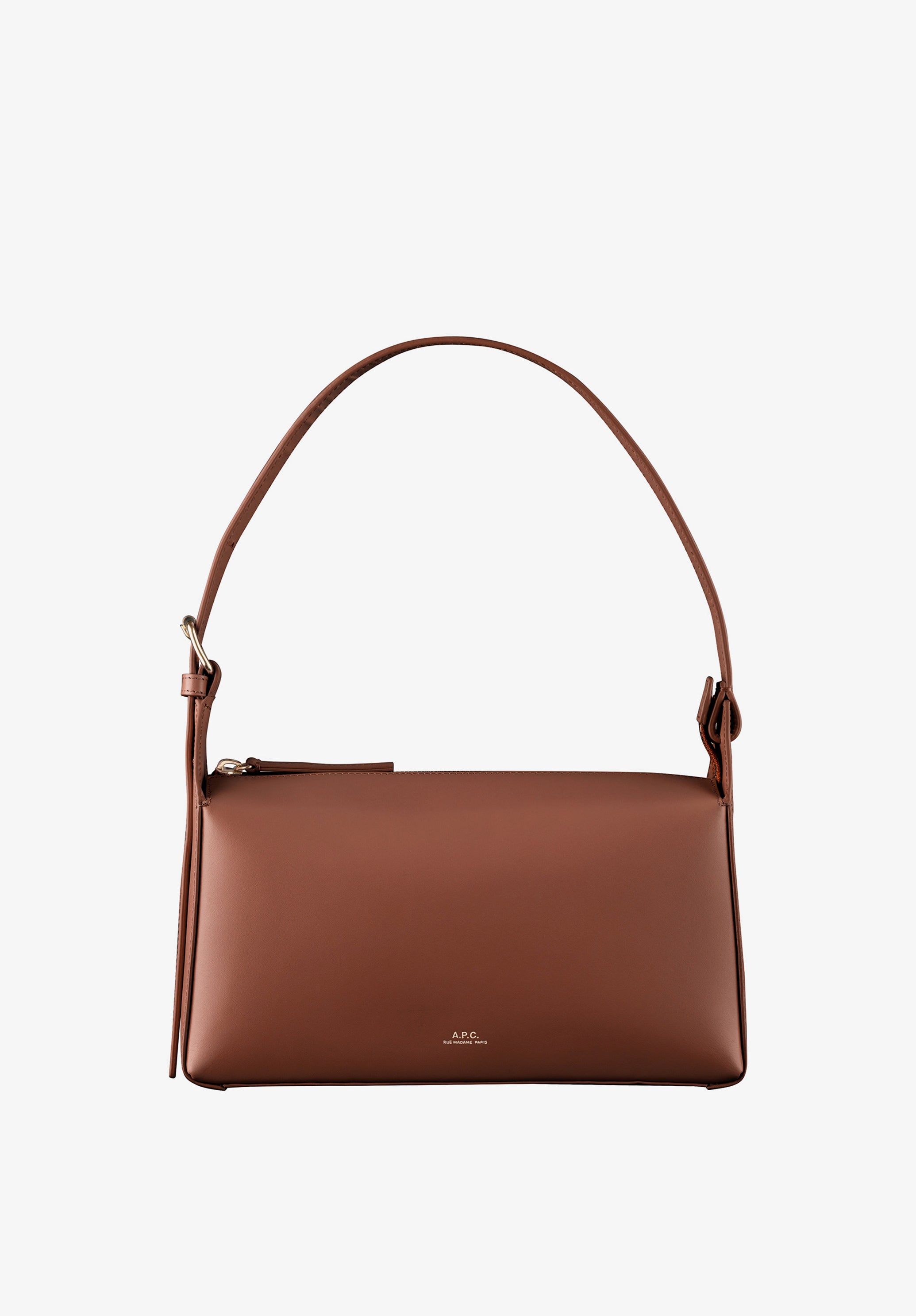Virginie Shoulder bag | Slightly trapeze-shaped baguette bag in