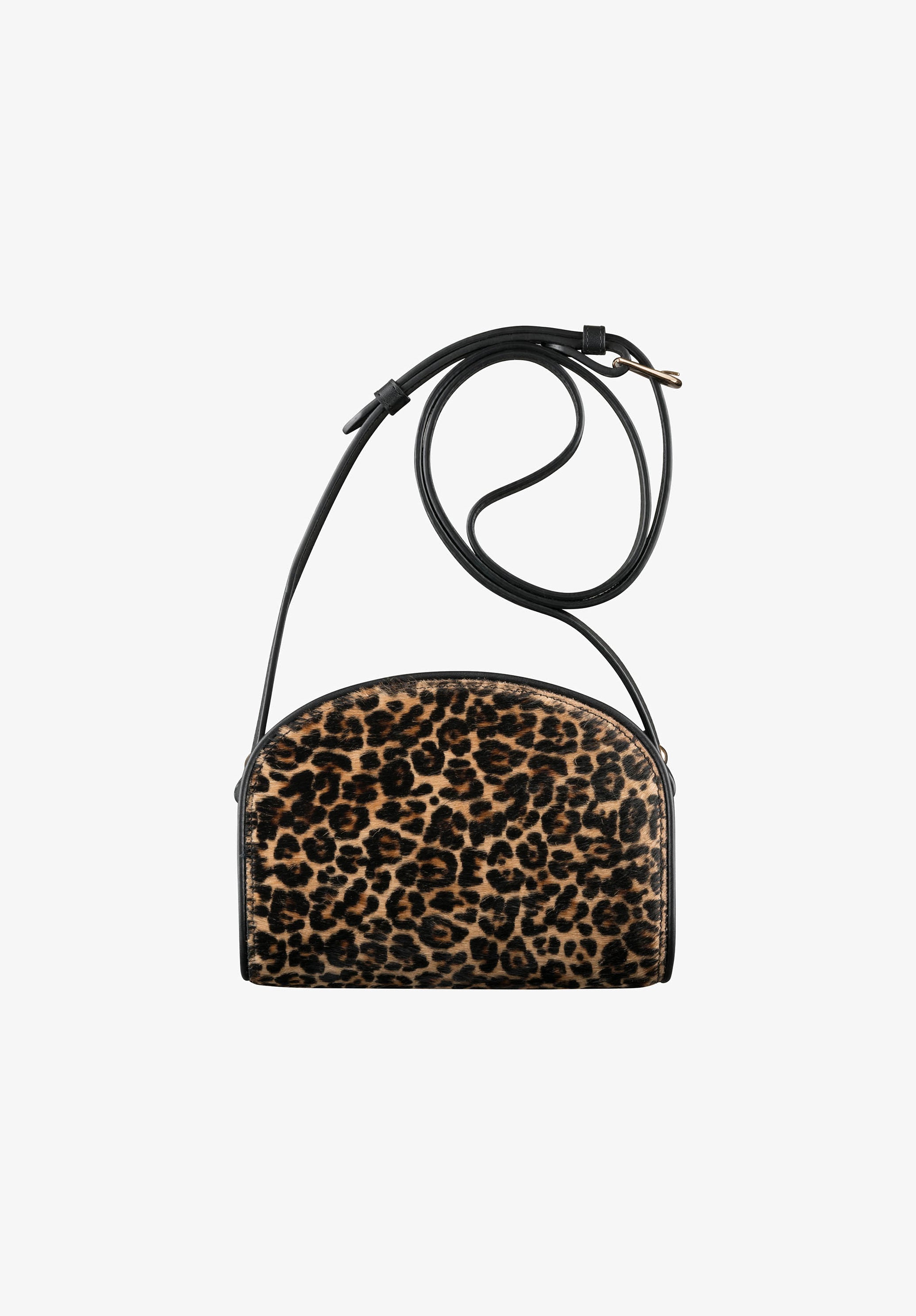 Demi-Lune Mini bag | Leopard-print pony-style leather | A.P.C.