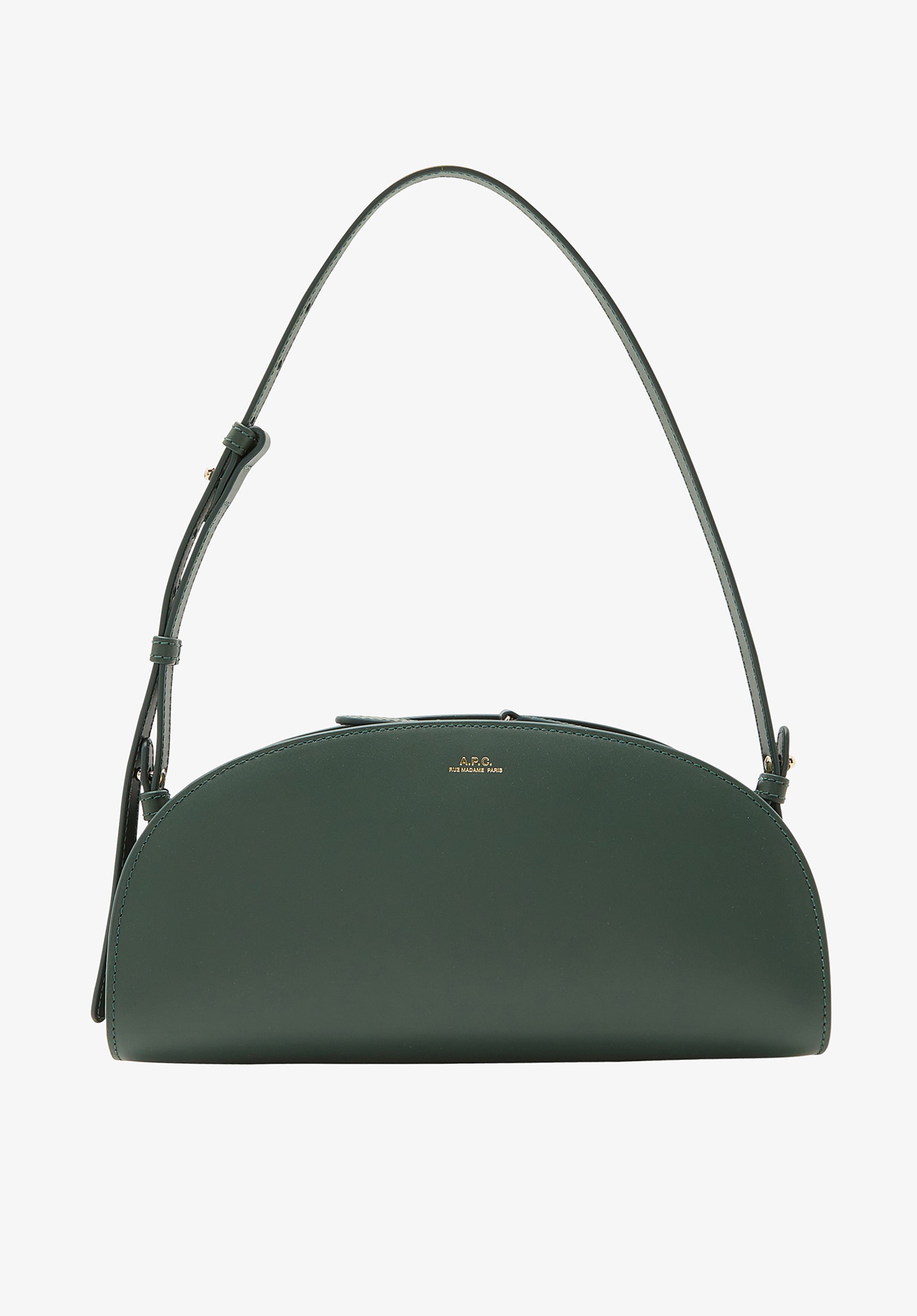 A.P.C. スムースレザー Demi-Lune バッグ アーペーセー Demi-Lune Shoulder bag | Smooth vegetable-tanned leather | A.P.C.