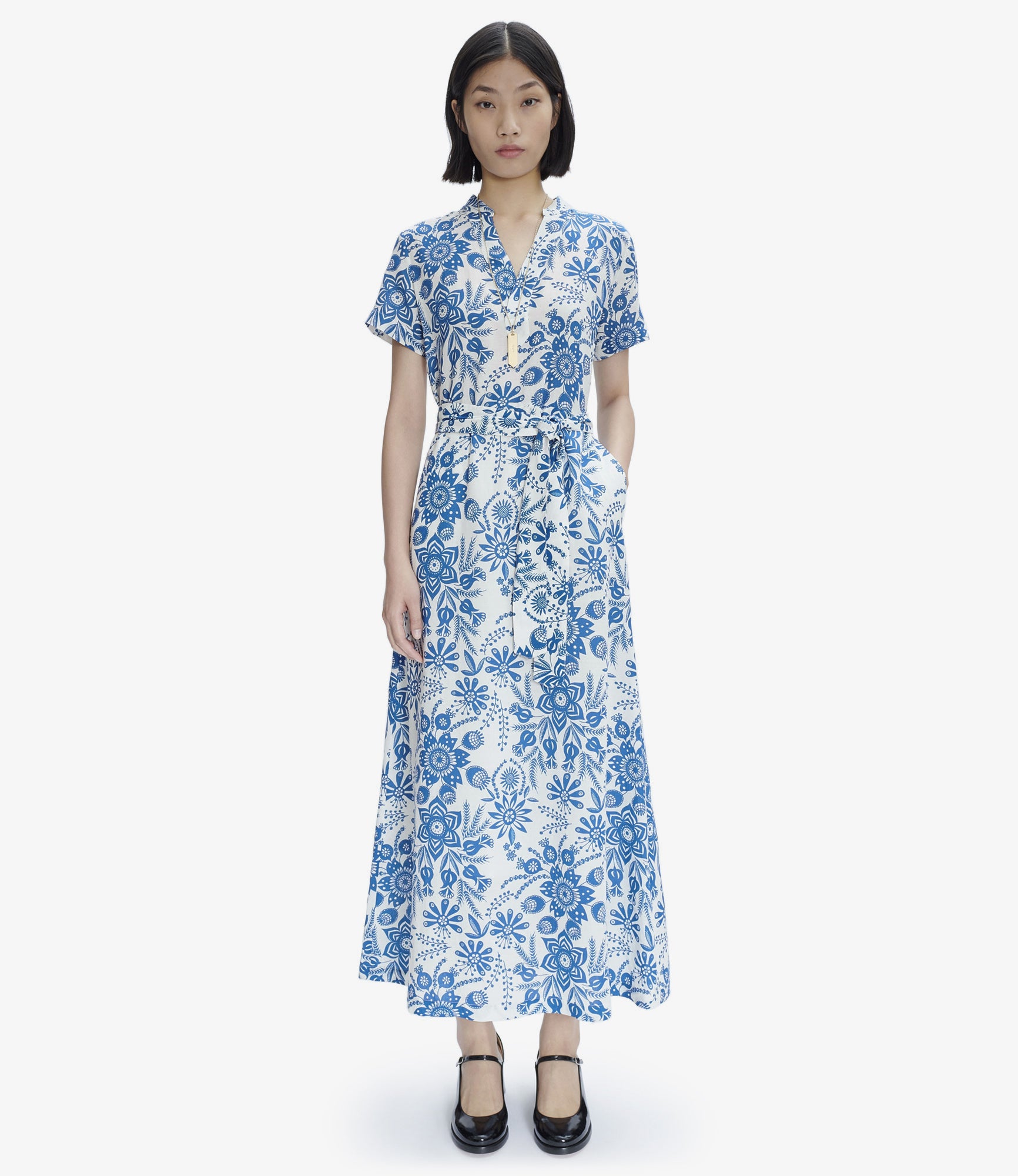 apc linen dress ICONIC APC Sailor Mini Dress 2010 Collection Navy Linen XS