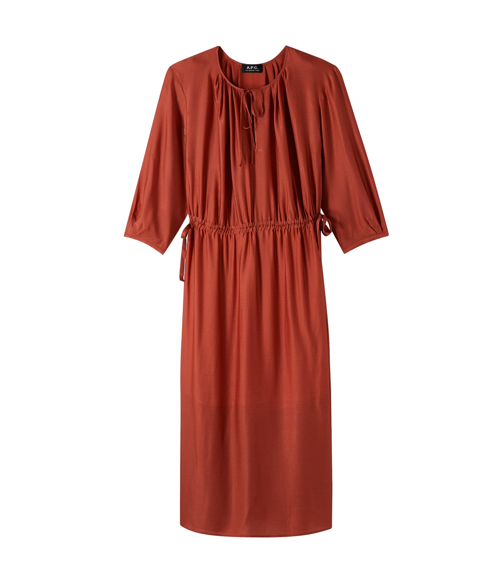 apc red dress A.P.C