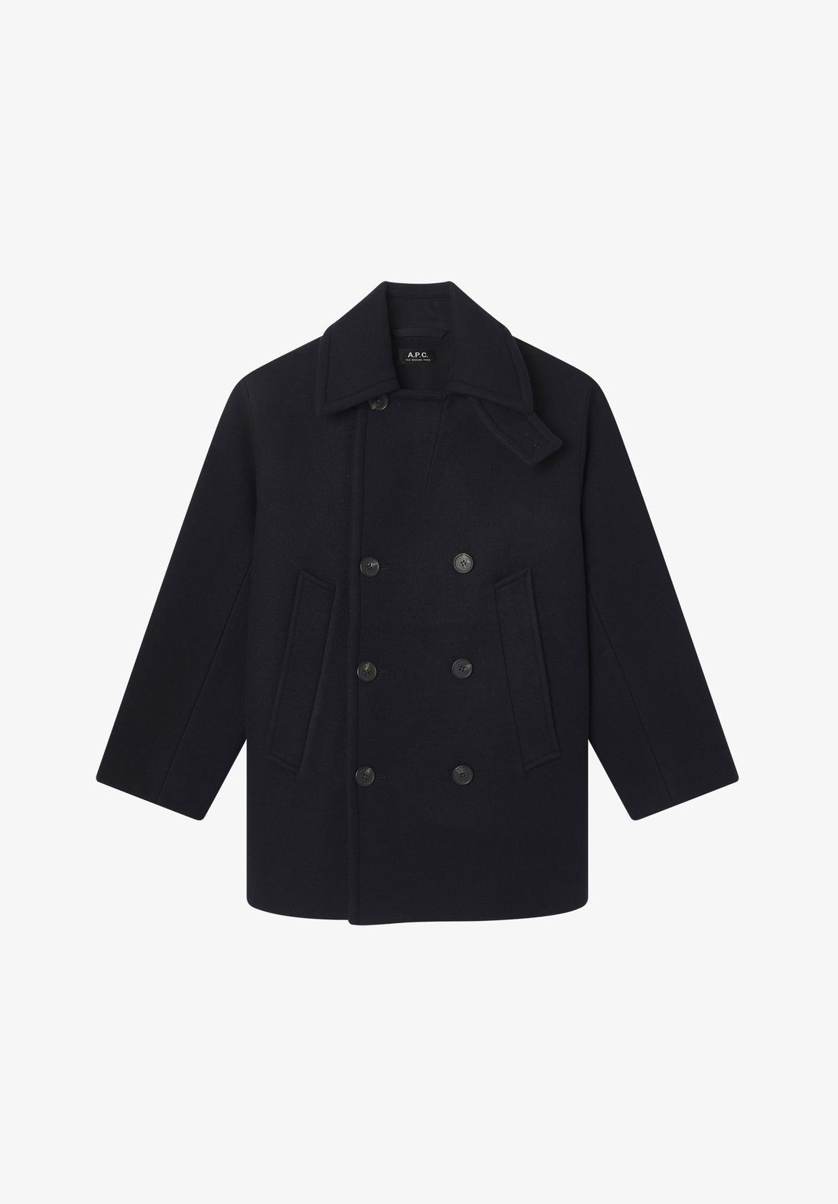 Recycled wool pea coat | Outerwear | A.P.C. Ready-to-Wear