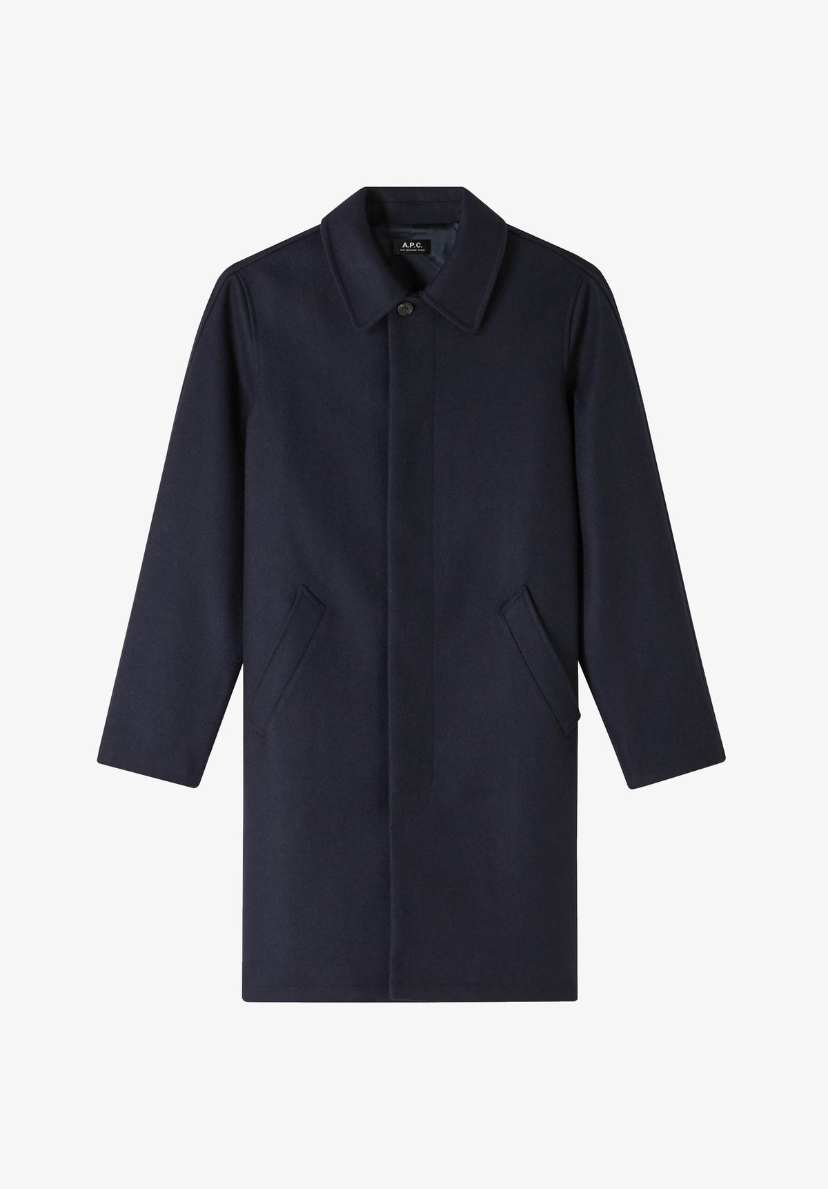 Auster raincoat - Permanent - Near black - Italian wool - A.P.C. 