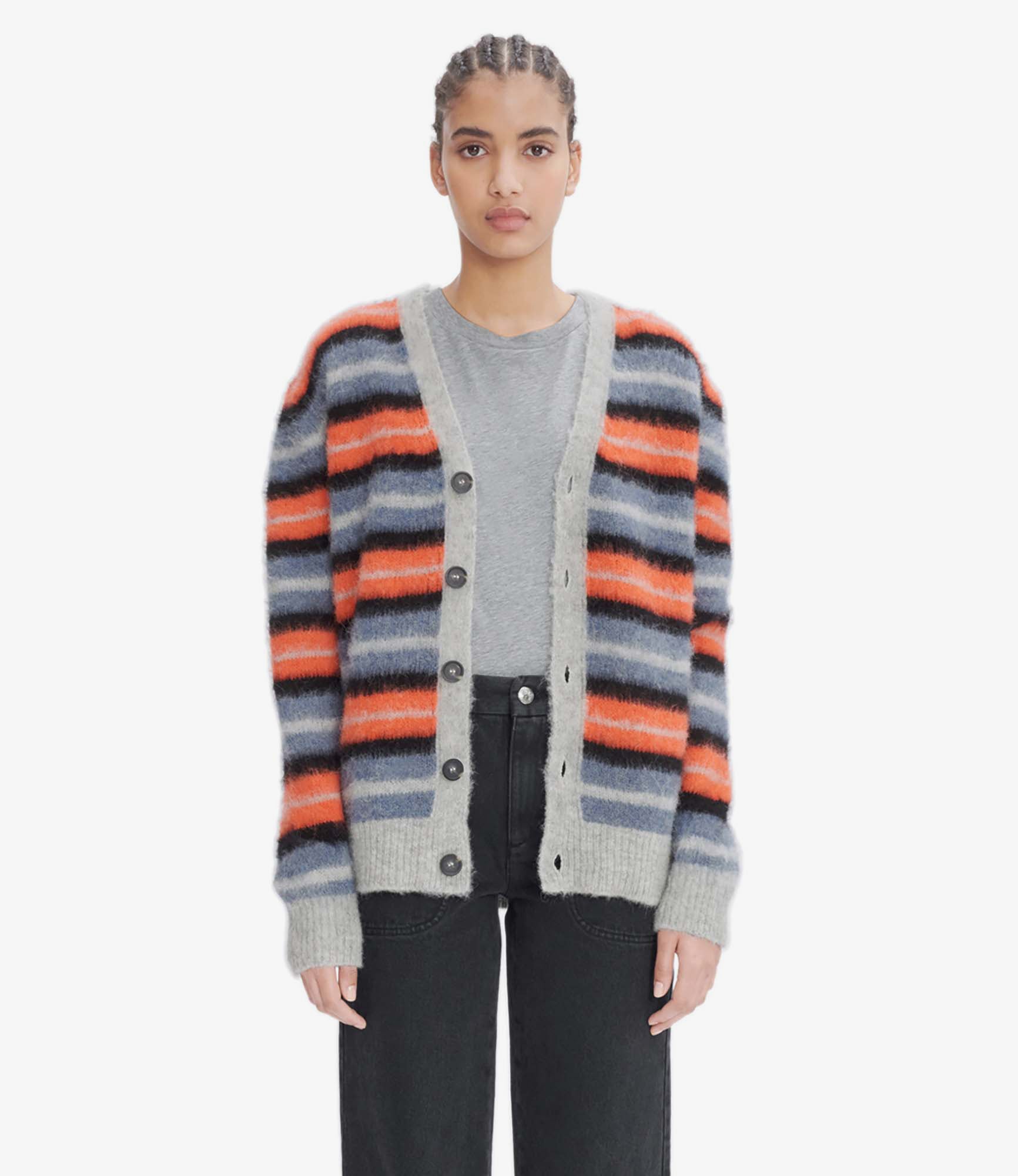 Dave cardigan | Multicolored recycled alpaca blend | A.P.C. Ready