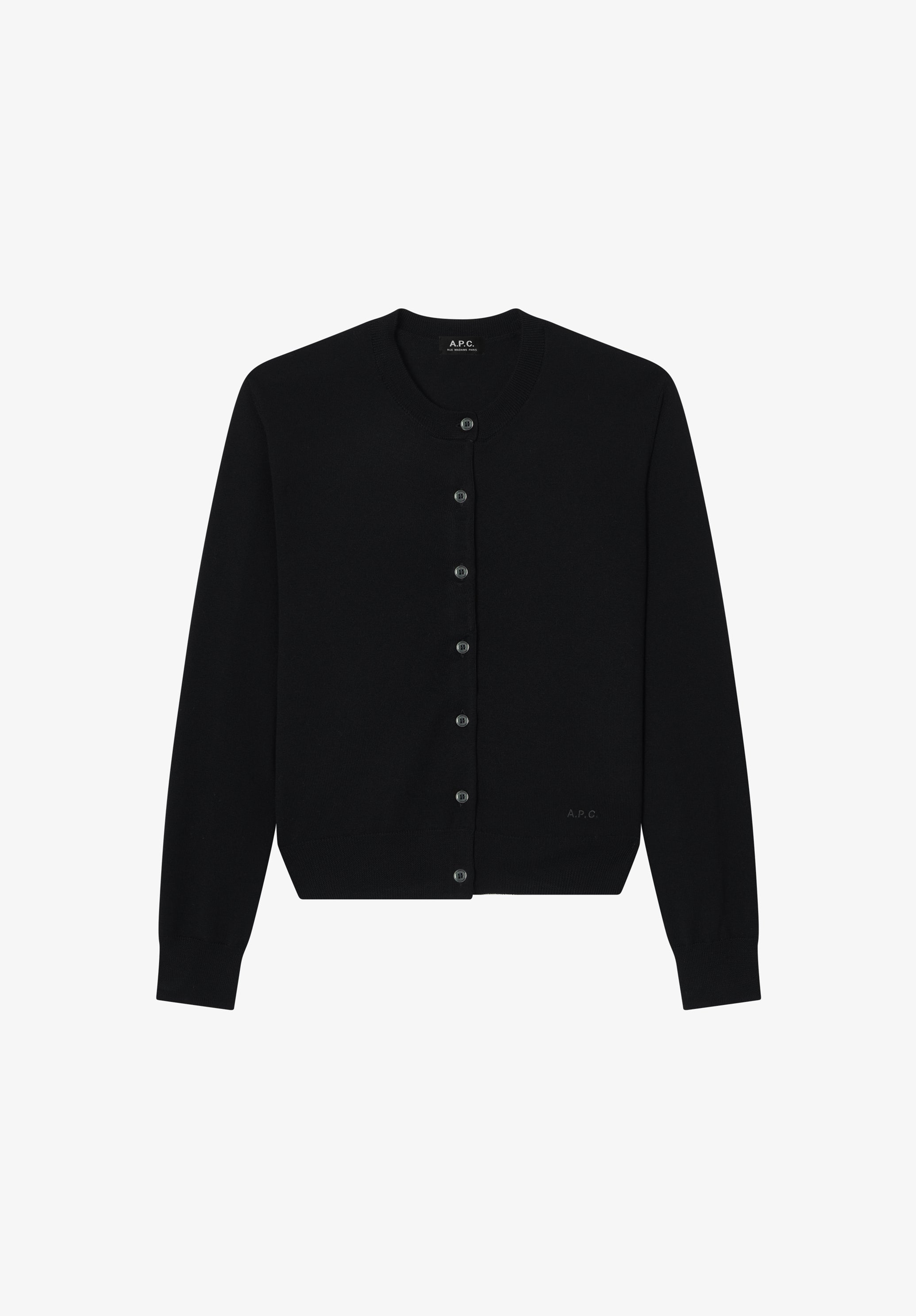 a.p.c イタリア製　wool Knit archive 短丈　古着　黒 A.P.C. Wool Cardigan | Women's Knitwear
