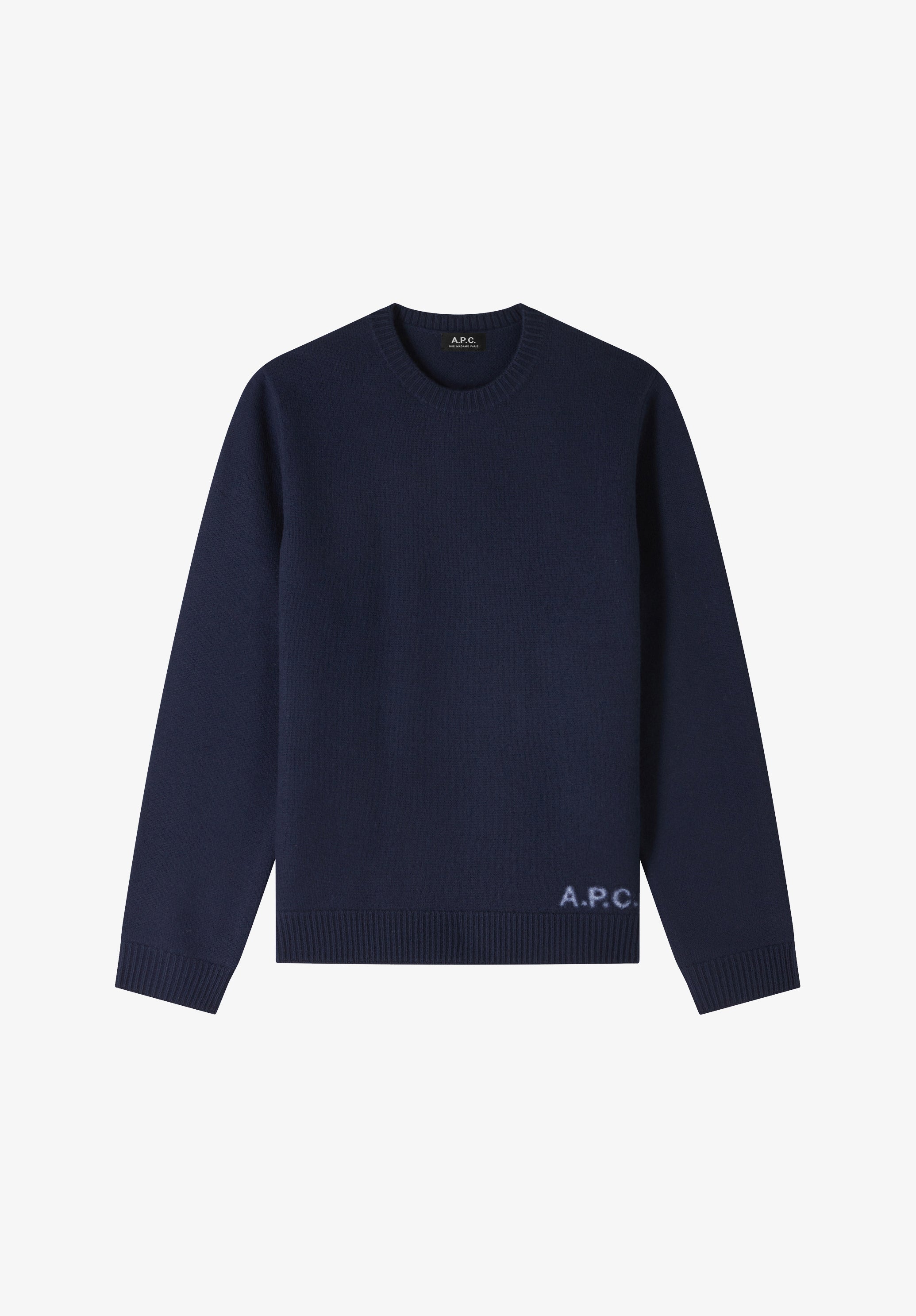 Edward sweater | Timeless two-tone thick felted wool | A.P.C.