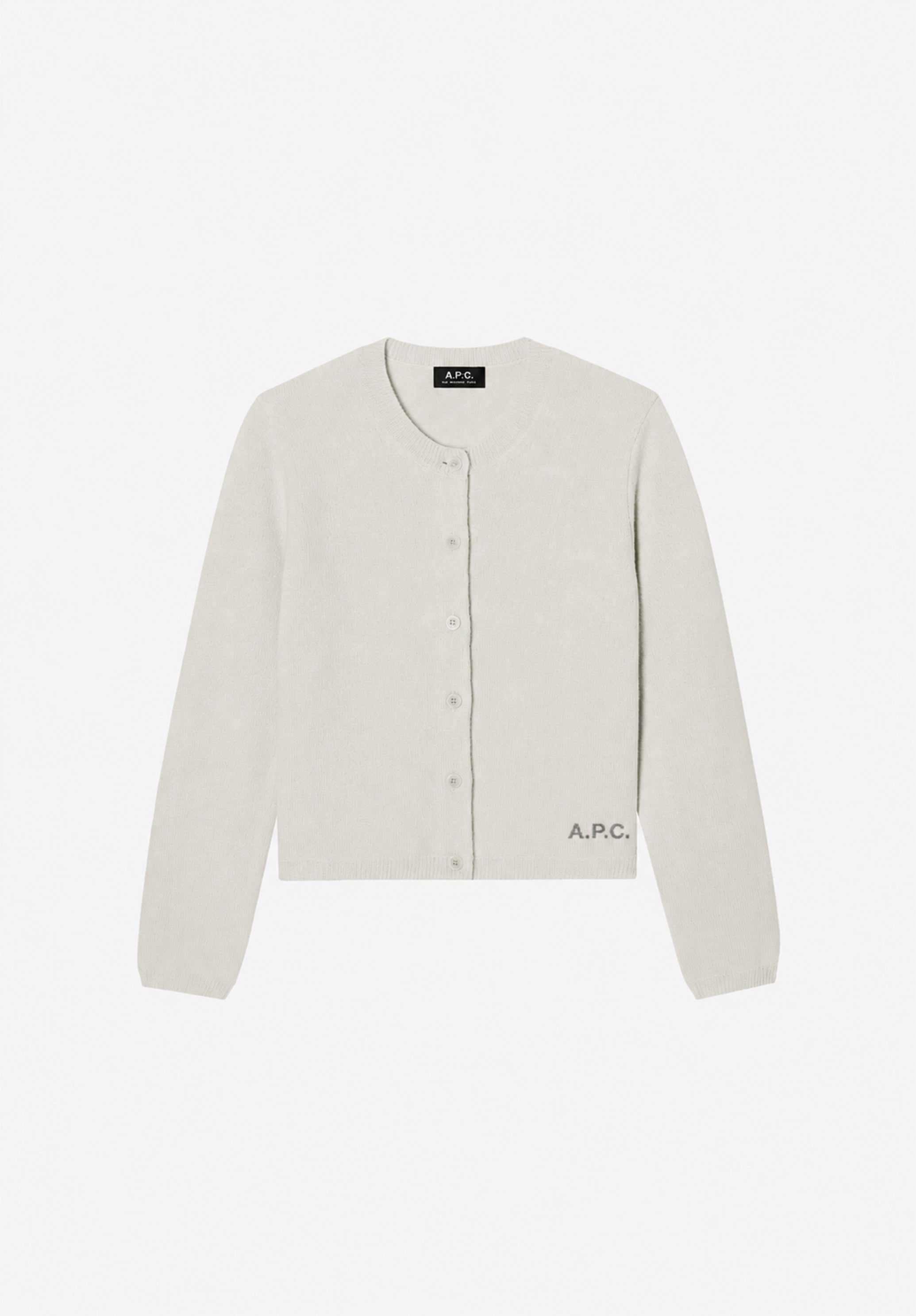 ニット/セーター A.P.C - A.P.C. knit cardigan. Mila cardigan | Two-colour thick felted wool | A.P.C. Ready-to-Wear