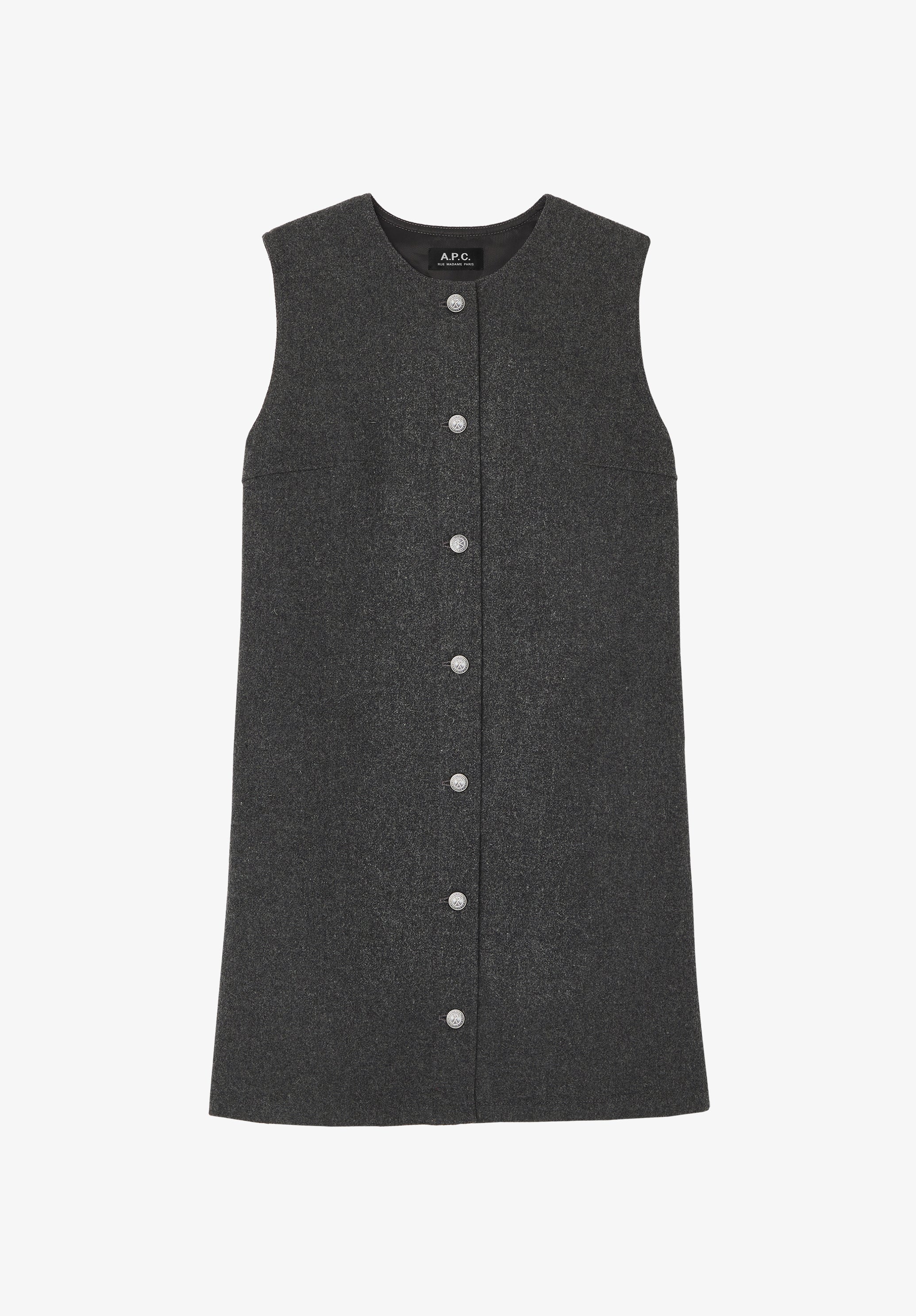 A.P.C. Women's Pinafore Dress Size: 38 in Anthracite A.P.C. Women's Pinafore Dress Size: 38 in Anthracite