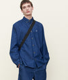 A.P.C. Denim - man model wearing a full denim outfit