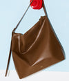 A.P.C. Vera Maxi bag - close up view of a brown bag