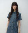A.P.C. woman posing in Fall 26 collection outfit