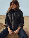 A.P.C. x Barbour - woman in Barbour jacket