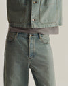 A.P.C New Arrivals - close up of man's torso in a denim outift