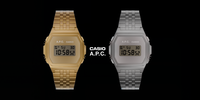 A.P.C. x Casio - Gold and Silver watch.