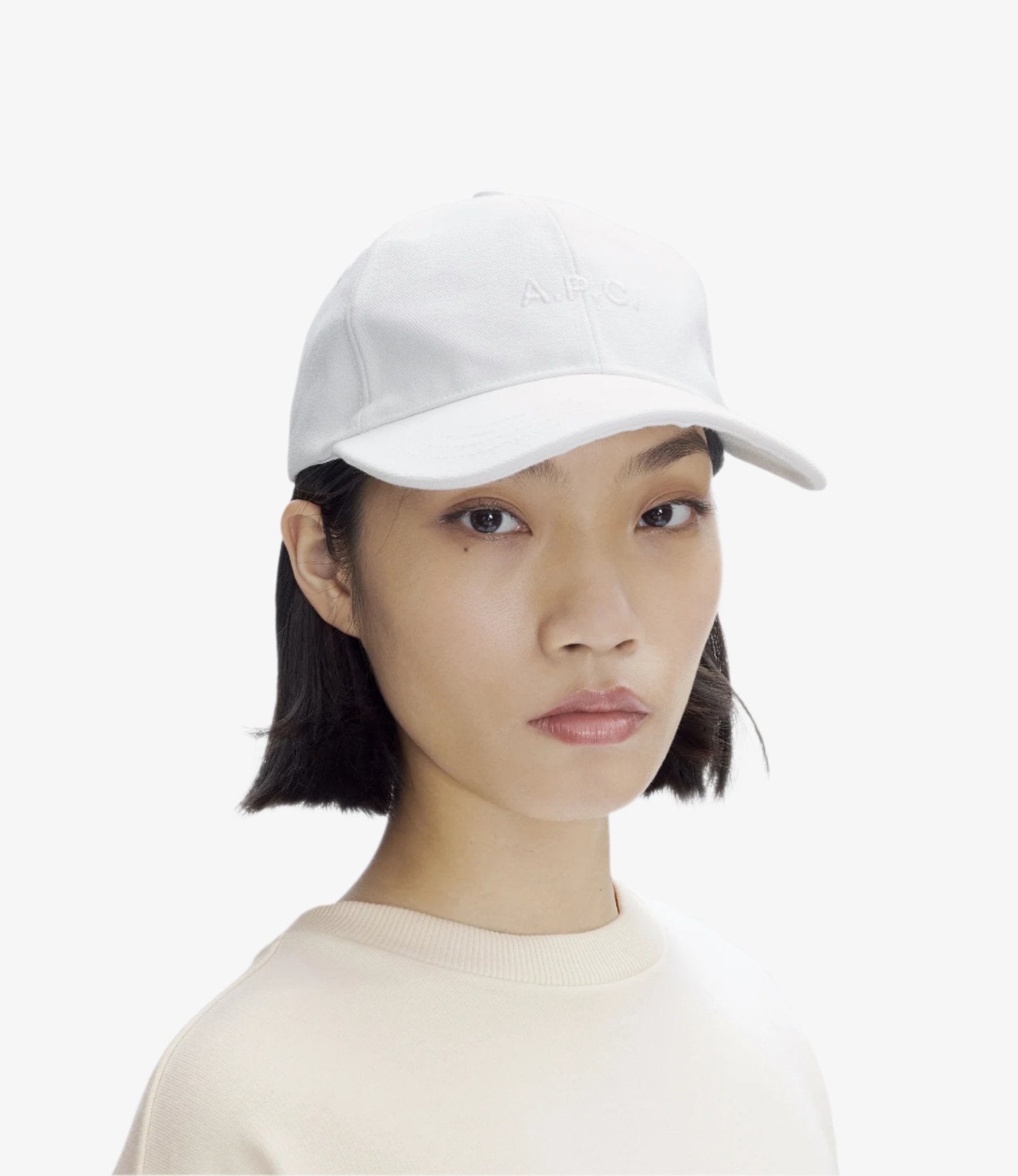 新品タグ付A.P.C. ホワイトキャップCHARLIE Baseball Cap Charlie baseball cap | A.P.C.