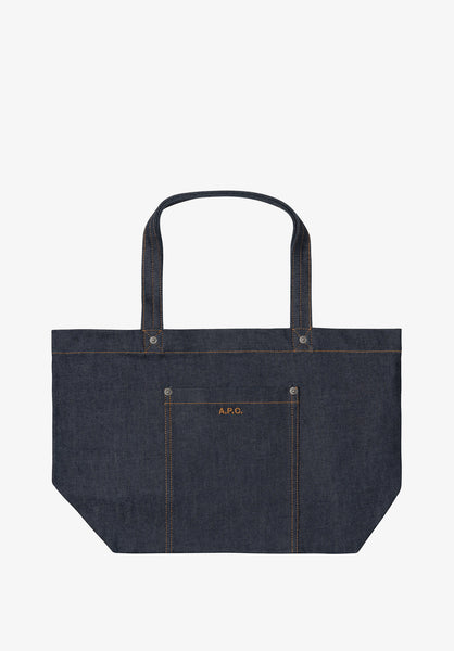Thais tote bag | Horizontal tote bag in indigo denim. | A.P.C. Thais tote bag | Horizontal tote bag in indigo denim. | A.P.C.