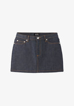 Mini-skirt | Raw Japanese Indigo Selvedge Denim | A.P.C.
