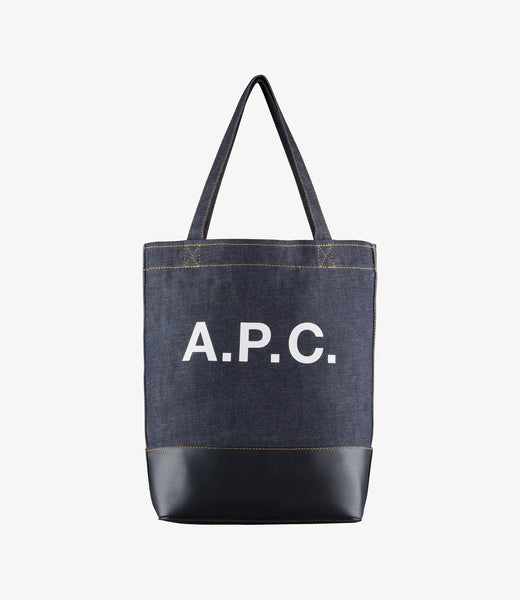Axelle tote bag | Japanese Denim and smooth leather | A.P.C.