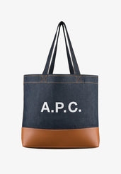 Blue denim tote