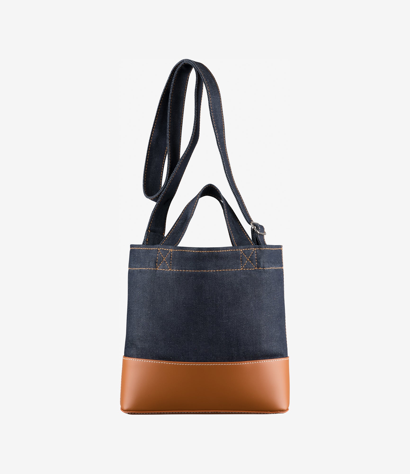 Axel Mini tote bag | Denim and smooth leather | A.P.C. Accessories