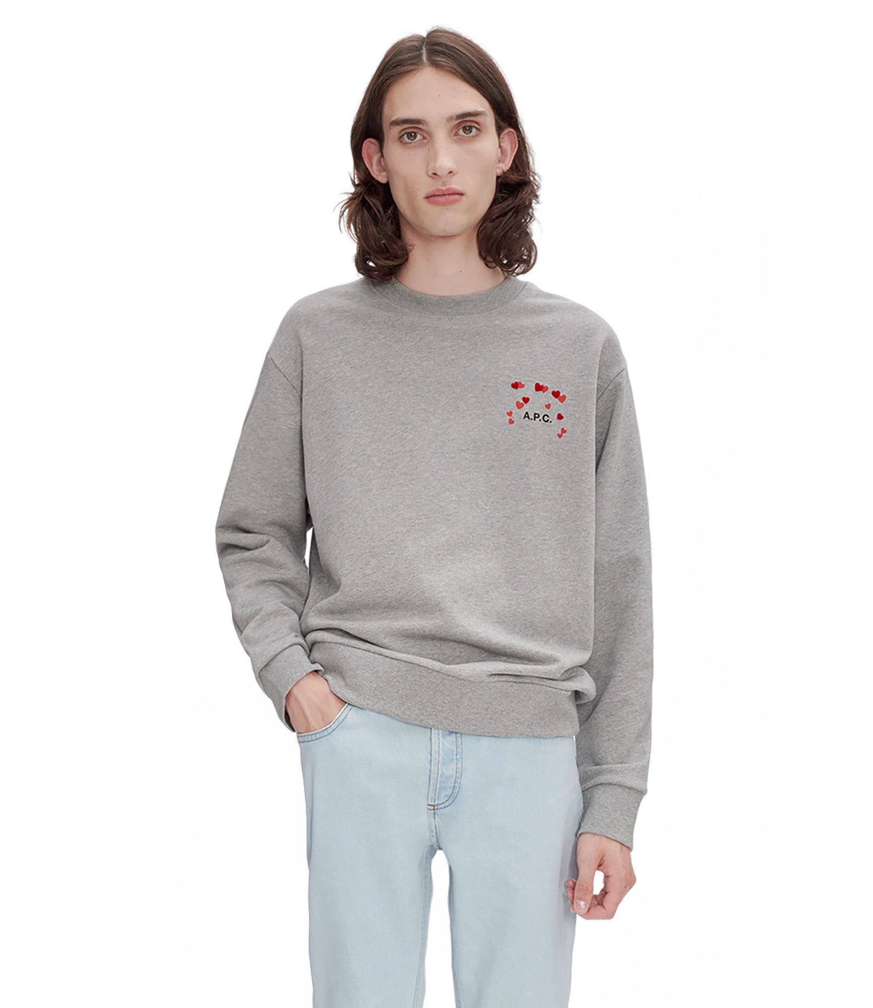 その他 Valentin Sweat - A.P.C. - Cotton - Grey Valentin sweatshirt | Colored organic fleece | A.P.C. Ready